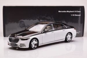 Mercedes Maybach S680 W223 Obsidian Musta Diamond Valkoinen Almost Real 1:18 820121 Metalli — kuva 7 / 7