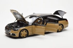 Mercedes Maybach S680 W223 Obsidian Musta Sand Almost Real 1:18 820124 Metalli — kuva 2 / 7