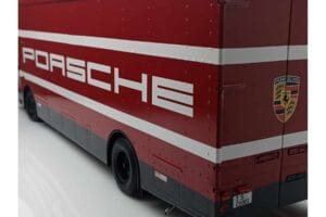 Mercedes O317 Porsche Transporter Punainen CMR 1:18 CMR149 Metalli — kuva 12 / 12
