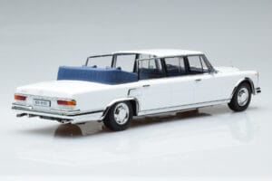 Mercedes 600 Pullman W100 Landaulet Valkoinen KK-Scale 1:18 KKDC181184 Metalli — kuva 2 / 6