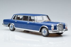 Mercedes S-Class 600 W100 LWB Pullman Tummansininen MCG 1:18 MCG18189 Metalli — kuva 4 / 6