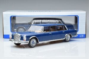 Mercedes S-Class 600 W100 LWB Pullman Tummansininen MCG 1:18 MCG18189 Metalli — kuva 6 / 6