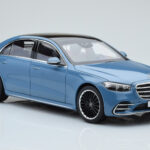 Mercedes S-Class W223 Vintage Sininen Norev 1:18 - image 5 of 7