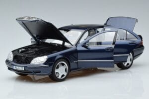 Mercedes S55 AMG W220 Sininen Norev 1:18 183817 Metalli — kuva 2 / 7