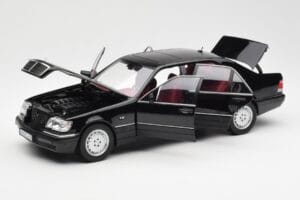 Mercedes S600 W140 Musta Norev 1:18 183722 Metalli — kuva 2 / 8