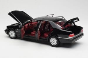 Mercedes S600 W140 Musta Norev 1:18 183722 Metalli — kuva 5 / 8