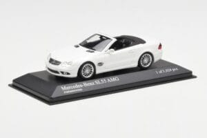 Mercedes SL 55 AMG R230 Valkoinen Minichamps 1:43 400036170 Metalli — kuva 2 / 4