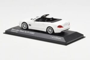 Mercedes SL 55 AMG R230 Valkoinen Minichamps 1:43 400036170 Metalli — kuva 3 / 4