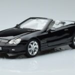 Mercedes SL500 R230 Musta Norev 1:18 183840 Metalli