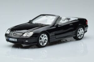 Mercedes SL500 R230 Musta Norev 1:18 183840 Metalli