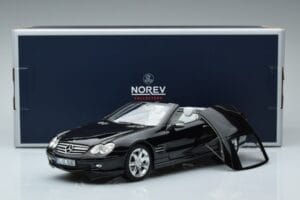 Mercedes SL500 R230 Musta Norev 1:18 183840 Metalli — kuva 8 / 8
