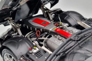 Mercedes SLR McLaren Musta CMC 1:18 M-045F Metalli — kuva 9 / 10