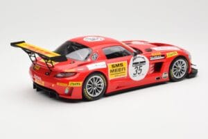 Mercedes SLS AMG GT3 #35 Team Black Falcon T. Heyer / Jafer / Lemeret 24 Hours of Spa 2011 Minichamps 1:18 151113135 Metalli — kuva 2 / 6