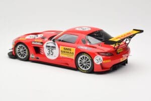 Mercedes SLS AMG GT3 #35 Team Black Falcon T. Heyer / Jafer / Lemeret 24 Hours of Spa 2011 Minichamps 1:18 151113135 Metalli — kuva 5 / 6