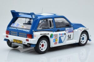 MG Metro 6R4 #14 D. Llewellin / P. Short RAC Rally 1986 IXO 1:18 18RMC068C Metalli — kuva 2 / 6