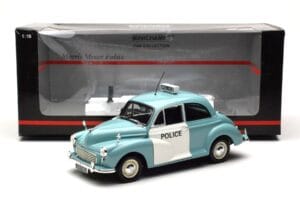 Morris Minor Poliisi Sininen & Valkoinen Minichamps 1:18 150137090 Metalli — kuva 8 / 8