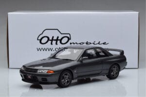 Nissan Skyline GT-R BNR32 Nismo Harmaa Otto 1:18 OT411 Hartsi — kuva 6 / 6
