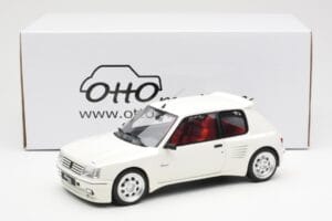 Peugeot 205 Dimma Valkoinen Otto 1:18 OT681 Hartsi — kuva 6 / 6