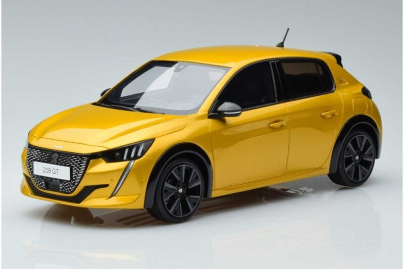 Peugeot 208 GT Line Keltainen Otto 1:18 OT930 Hartsi