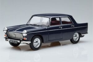 Peugeot 404 Sininen Norev 1:18 184836 Metalli