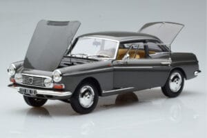 Peugeot 404 Coupe Graphite Harmaa Norev 1:18 184834 Metalli — kuva 2 / 7