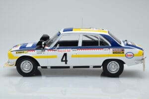Peugeot 504 Ti #4 T. Makinen / H. Liddon Rally Morocco 1975 IXO 1:18 18RMC044B Metalli — kuva 3 / 6