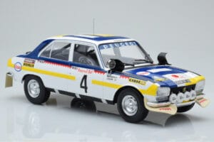 Peugeot 504 Ti #4 T. Makinen / H. Liddon Rally Morocco 1975 IXO 1:18 18RMC044B Metalli — kuva 4 / 6
