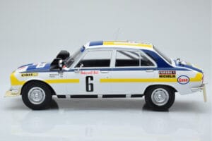 Peugeot 504 Ti #6 H. Mikkola / A. Hertz Rally Morocco 1975 IXO 1:18 18RMC044A Metalli — kuva 3 / 6