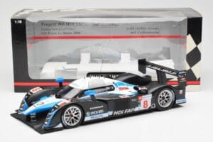 Peugeot 908 HDI FAP LMP1 #8 M. Lamy / S. Sarrazin / A. Wurz 5th Place 24 Hours of Le Mans 2008 Minichamps 1:18 150081208 Meta — kuva 6 / 6