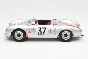 Porsche 550 RS Spyder #37 H. Polensky / R. von Frankenberg 24 Hours of Le Mans 1955 Schuco 1:18 450033400 Metalli — kuva 4 / 8