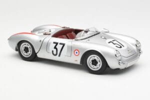 Porsche 550 RS Spyder #37 H. Polensky / R. von Frankenberg 24 Hours of Le Mans 1955 Schuco 1:18 450033400 Metalli — kuva 6 / 8