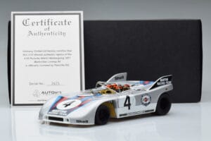Porsche 908/03 #4 V. Elford / G. Larrousse 1000km Nurburgring 1971 AUTOart 1:18 87181 Metalli — kuva 8 / 8