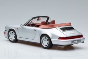 Porsche 911 964 Carrera 2 Avoauto Hopea Norev 1:18 187330 Metalli — kuva 6 / 7