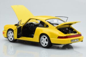Porsche 911 964 Carrera 2 Keltainen Norev 1:18 187328 Metalli — kuva 3 / 8