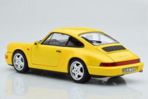 Porsche 911 964 Carrera 2 Keltainen Norev 1:18 187328 Metalli — kuva 7 / 8