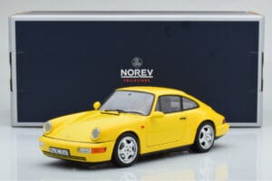 Porsche 911 964 Carrera 2 Keltainen Norev 1:18 187328 Metalli — kuva 8 / 8