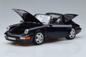 Porsche 911 964 Carrera 4 Targa Sininen Norev 1:18 187340 Metalli — kuva 2 / 8