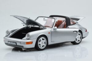 Porsche 911 964 Carrera 4 Targa Polar Hopea Norev 1:18 187342 Metalli — kuva 2 / 9