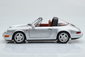 Porsche 911 964 Carrera 4 Targa Polar Hopea Norev 1:18 187342 Metalli — kuva 6 / 9