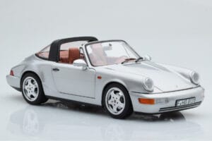 Porsche 911 964 Carrera 4 Targa Polar Hopea Norev 1:18 187342 Metalli — kuva 7 / 9