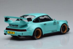 Porsche 911 964 RWB Tiffany Sininen GT Spirit 1:18 GT875 Hartsi — kuva 2 / 6
