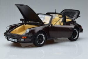 Porsche 911 964 Turbo Targa Ruskea Norev 1:18 187665 Metalli — kuva 2 / 8