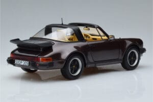 Porsche 911 964 Turbo Targa Ruskea Norev 1:18 187665 Metalli — kuva 3 / 8