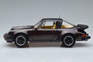 Porsche 911 964 Turbo Targa Ruskea Norev 1:18 187665 Metalli — kuva 4 / 8