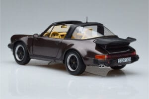 Porsche 911 964 Turbo Targa Ruskea Norev 1:18 187665 Metalli — kuva 7 / 8