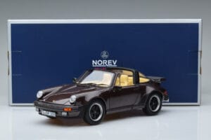 Porsche 911 964 Turbo Targa Ruskea Norev 1:18 187665 Metalli — kuva 8 / 8