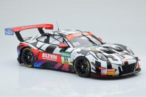 Porsche 911 GT3 R Iron Force by Ring Police #69 J. van Slooten / L. Luhr ADAC GT Masters 2018 Minichamps 1:18 153186969 Metal — kuva 3 / 5