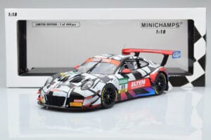 Porsche 911 GT3 R Iron Force by Ring Police #69 J. van Slooten / L. Luhr ADAC GT Masters 2018 Minichamps 1:18 153186969 Metal — kuva 5 / 5