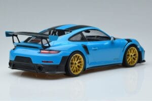 Porsche 911 991.2 GT3 RS Weissach Package Miami Sininen Kultavanteet Minichamps 1:18 153068310 Metalli — kuva 2 / 6