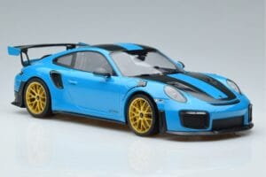 Porsche 911 991.2 GT3 RS Weissach Package Miami Sininen Kultavanteet Minichamps 1:18 153068310 Metalli — kuva 4 / 6